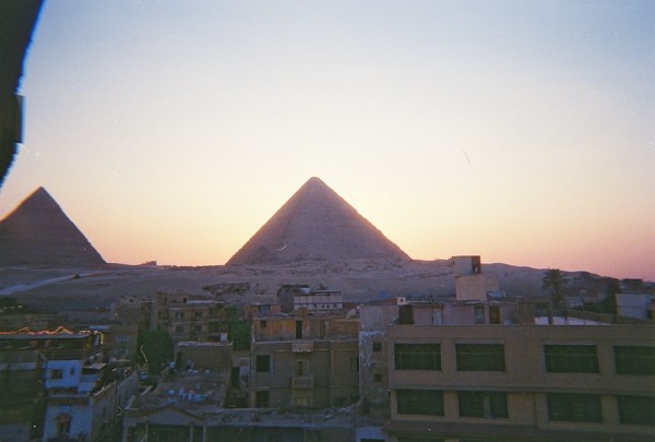 the pyramids